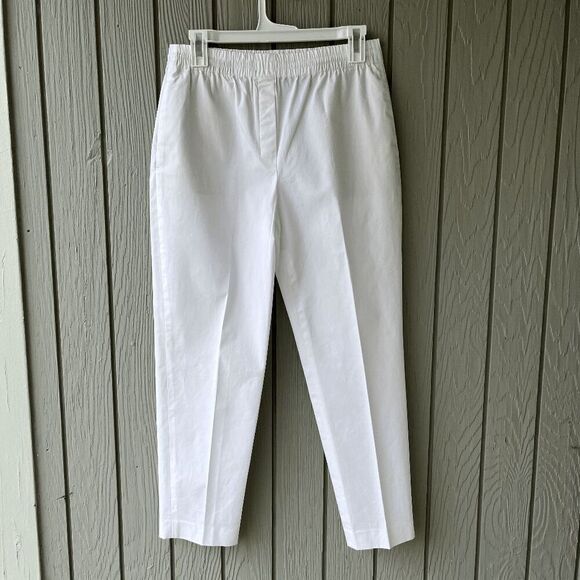 Theory White Easy Trouser Classic Chino Pants | Size Small - Picture 5 of 10